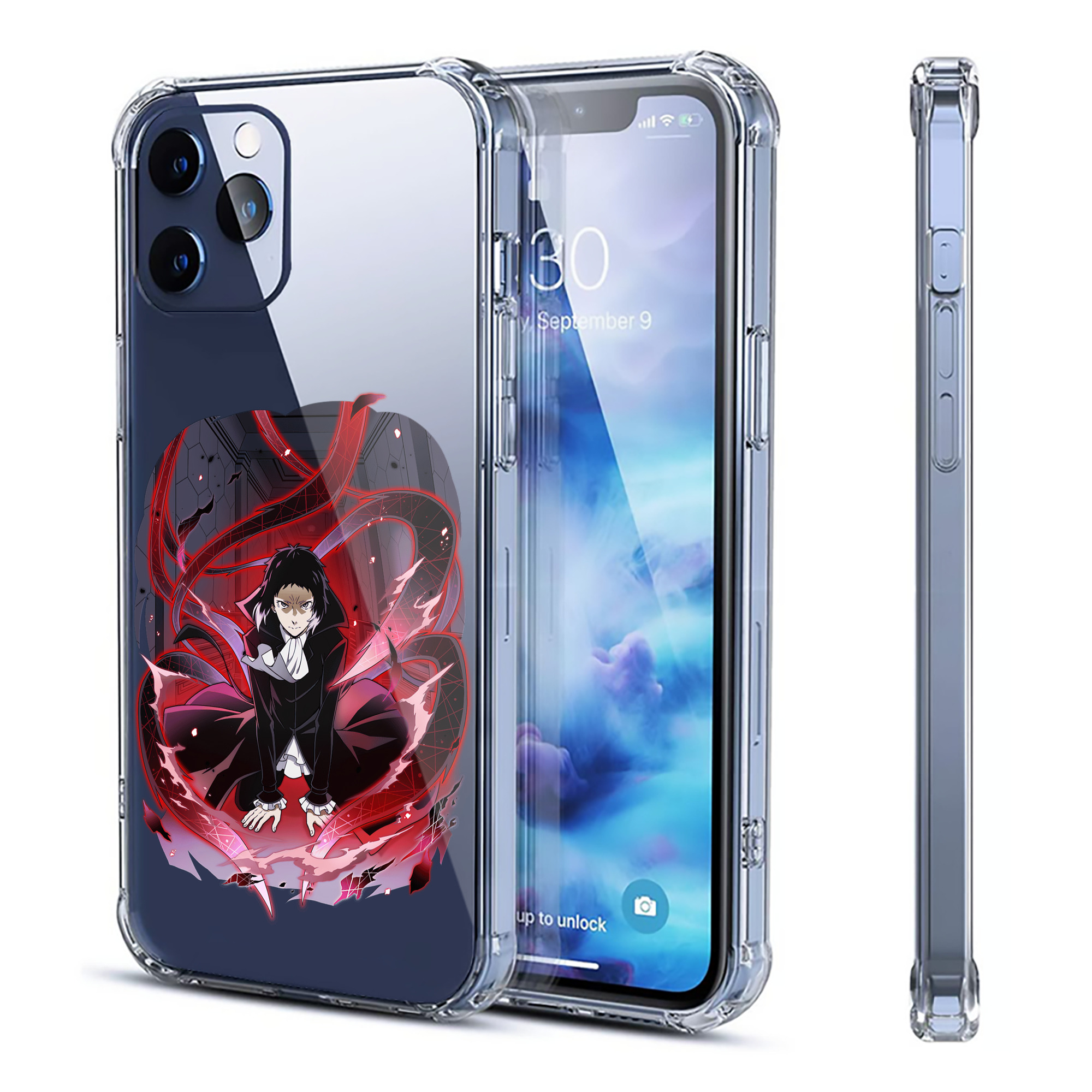 （画像用） 文豪ストレイドッグス Bungo Stray Dogs 【iPhone 12シリーズ対応】透明スマホケース（クリアソフトケース）